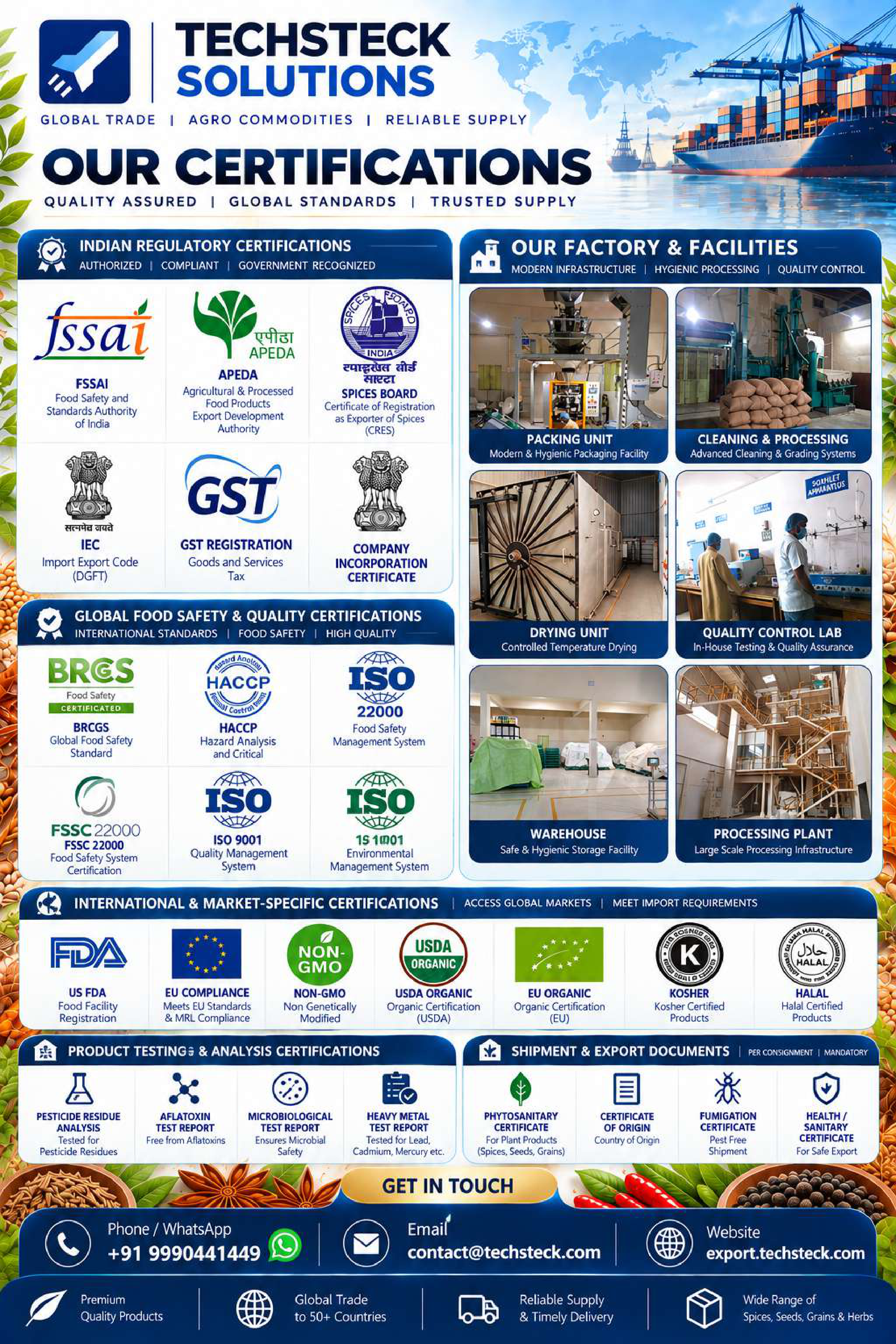 Official Techsteck Solutions Certifications Document Proof